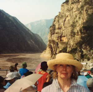 Joan Scally Larrabee sailing west up the Yangtze River to Chungking